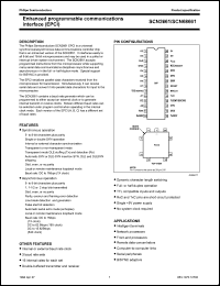 SCN2661BC1A28 datasheet: 5 V, enhanced programmable communication interface SCN2661BC1A28