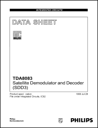 TDA8083H datasheet: Satellite demodulator and decoder TDA8083H