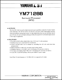 YM7128B-F datasheet: 5.0V SP2: surrounf processor YM7128B-F