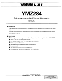 YMZ284 datasheet: 5V; software-controlled sound generator (SSGL) YMZ284