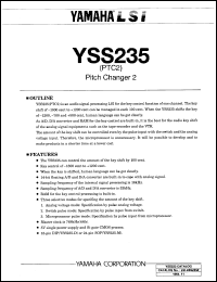 YSS235-D datasheet: 5V; PTC2: pitch changer 2 YSS235-D