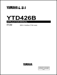 YTD426B datasheet: 5.0V; ITCM: ISDN U interface (TCM mode) YTD426B