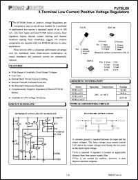 PJ78L00CY datasheet: 35V; 3-terminal low current positive voltage regulator PJ78L00CY