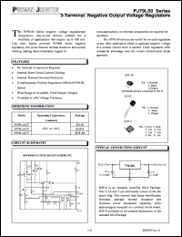 PJ79L00CS datasheet: 35V; 3-terminal low current positive voltage regulator PJ79L00CS