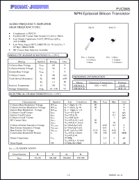 PJC945CX datasheet: 60V; 120mA; NPN epitaxial silicon transistor PJC945CX