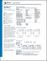 VI-234-EU-BM datasheet: Input voltage:48V; outputV:48V; 0.3.6A; battery changer current source module VI-234-EU-BM