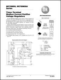 MC78M09BDTRK datasheet: Three-Terminal Medium Current Positive Voltage Regulator MC78M09BDTRK