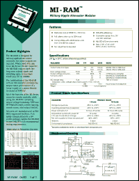 MI-RAM-I1 datasheet: InputV:5-50V; 10A;  military ripple attenuator module. For military applications where extremely low noise outputs are required MI-RAM-I1