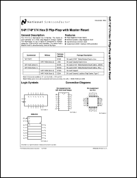 54F174FMQB datasheet: Hex D Flip-Flop with Master Reset 54F174FMQB