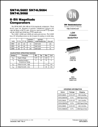 SN74LS684DWR2 datasheet: 8-Bit Magnitude Comparitors SN74LS684DWR2
