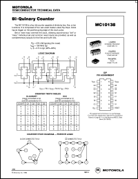 MC10138L datasheet: Bi-Quinary Counter MC10138L