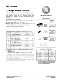 MC14024BFR2 datasheet: 7-Stage Ripple Counter MC14024BFR2