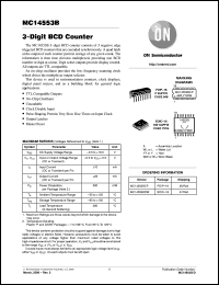 MC14553BDW datasheet: 3-Digit BCD Counter MC14553BDW