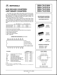 SN74LS163AML1 datasheet:  BCD DECADE COUNTERS/ 4-BIT BINARY COUNTERS SN74LS163AML1