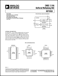 AD7545ALP datasheet: CMOS 12-bit buffered multiplying DAC AD7545ALP