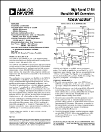 AD565AJR datasheet: High speed 12-bit monolithic D/A converters AD565AJR