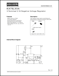 KA79L08AZ datasheet: 3-terminal 0.1A negative voltage regulator, 8V KA79L08AZ