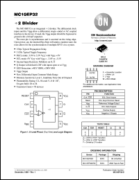 MC10EP32D datasheet: Divide By 2 Divider MC10EP32D