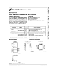 JM38510/33601BE datasheet: 4-Bit Bidirectional Universal Shift Register JM38510/33601BE