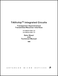 AM7969-125/DKC datasheet: Transparent asynchronous transmitter/receiver interface, 125 MHz AM7969-125/DKC