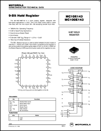 MC100E143FN datasheet: 9-Bit Hold Register MC100E143FN