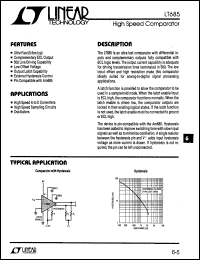 LT685CN datasheet: High speed comparator LT685CN