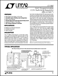 LT1186FCS datasheet: DAC programmable CCFL switching regulator LT1186FCS