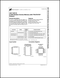 54F219DLQB datasheet: 64-Bit Random Access Memory with TRI-STATE Outputs 54F219DLQB