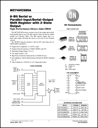 MC74HC589AFEL datasheet: 8-Bit Serial or Parallel-Input/Serial-Output Shift Register With 3-State Outputs MC74HC589AFEL