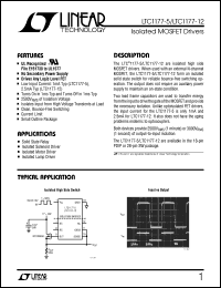 LTC1177ISW-12 datasheet: Isolated MOSFET drivers LTC1177ISW-12