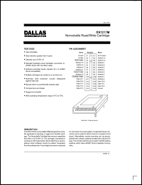 DS1217M1/2-25 datasheet: Nonvolatile read/write cartridge, 64K x 8, 250ns DS1217M1/2-25