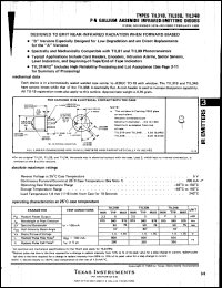 TIL33B datasheet: P-N gallium arsenide infrared-emitting diode TIL33B