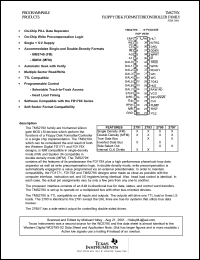 TM2797 datasheet: Floppy disk formattericontroller family TM2797