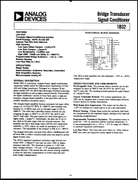 1B32AN datasheet: InputV:5V; outputV:10V; bridge transducer signal conditioner. For weigh scales, indicators, recorders, controllers, data acquisition systems, microcomputer analog I/O 1B32AN