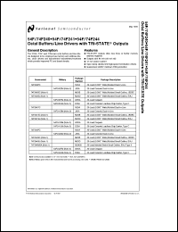 54F240DC datasheet: Octal Buffer/Line Driver with TRI-STATE Outputs (Inverting) 54F240DC