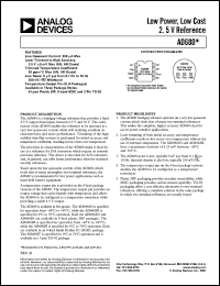 AD680JR datasheet: 36V; 500mW; low power, low cost 2.5V reference AD680JR