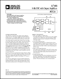 AD7224KR-18 datasheet: -0.3, +17V; 450mW; LG2MOS 8-bit DAC with output amplifier AD7224KR-18