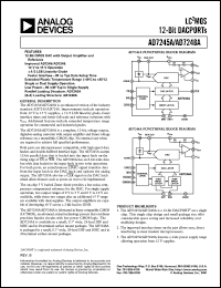 AD7245ATQ datasheet: -0.3, +17V; 450mW; LC2MOS 12-bit DACPORT AD7245ATQ