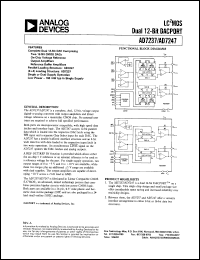 AD7237KN datasheet: -0.3, +17V; 1000mW; LC2MOS 12-bit DACPORT AD7237KN