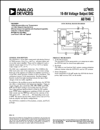 AD7846KN datasheet: 0.4-17V; 1000mW; LC2MOS complete 16-bit volatge output DAC AD7846KN