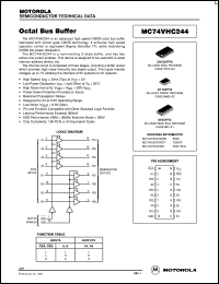 MC74VHC244DT datasheet: Octal Bus Buffer MC74VHC244DT