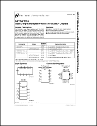 54F257ADM datasheet: Quad 2-Input Multiplexer with TRI-STATE Outputs 54F257ADM