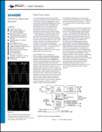 VI-HAM-EM datasheet: InputV:85-264Vac; outputV:260-415Vdc; up to 600W; harmonic attenuator module VI-HAM-EM