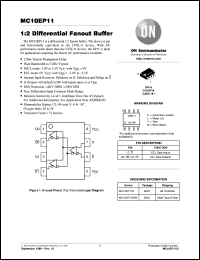 MC10EP11DR2 datasheet: 1:2 Differential Fanout Buffer MC10EP11DR2