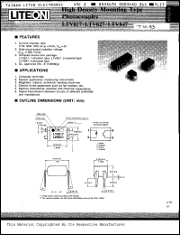 LTV817D datasheet: 1-channel high density mounting type photocoupler, Ic=15-30mA LTV817D