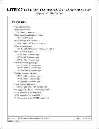 LTV-824HS-TA1 datasheet: 2-channel photocoupler LTV-824HS-TA1