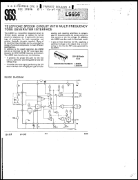 LS656AB datasheet: Telephone speech circuit with multifrequency tone generator interface LS656AB