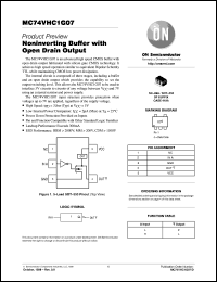 MC74VHC1G07DFT1 datasheet: Noninverting Buffer with Open Drain Output MC74VHC1G07DFT1