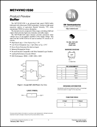 MC74VHC1G50DFT1 datasheet: Buffer MC74VHC1G50DFT1