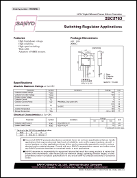 2SC5763 datasheet: NPN transistor for switching applications, 400V, 7A 2SC5763